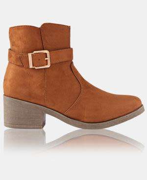 ANKLE BOOTS - TAN SIZE 3 4 5 6 7 8