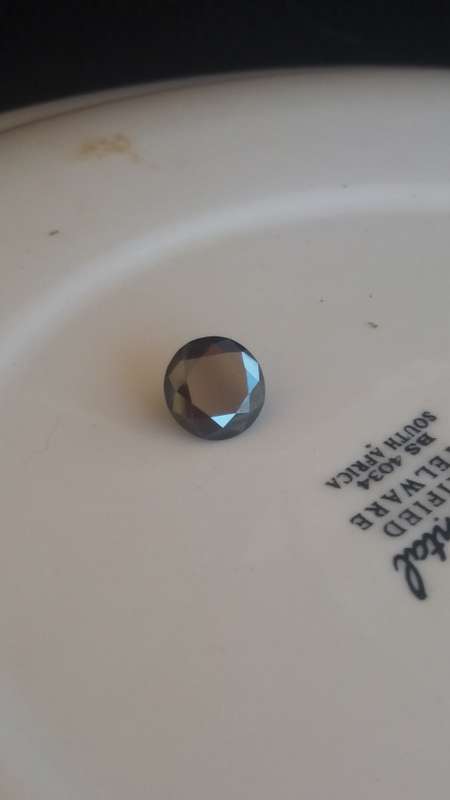 Late start Big Black labcreated diamond 8.46mm 2.75ct