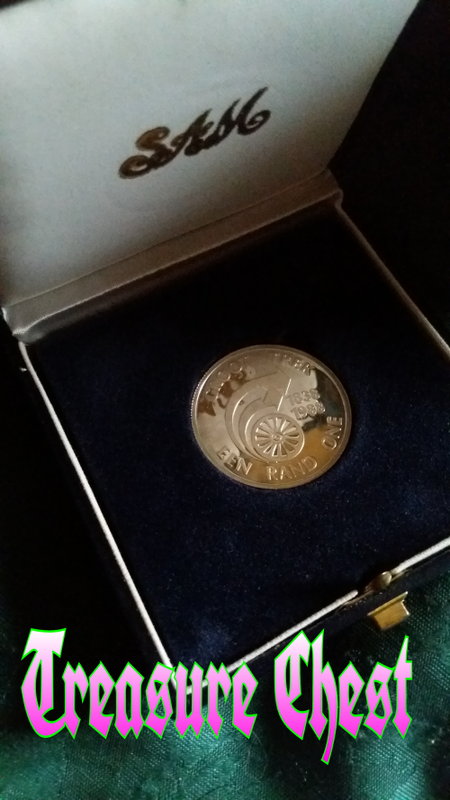 pure silver S.A Mints Proof 1 rand Groot Trek