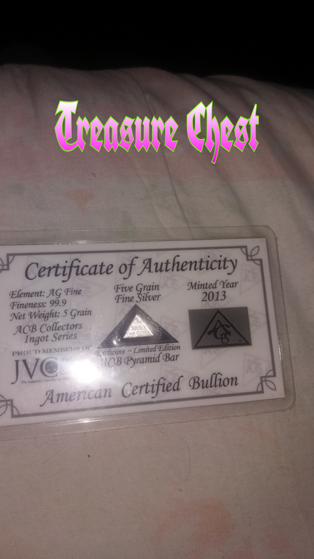 stunning certified 5gr pure silver