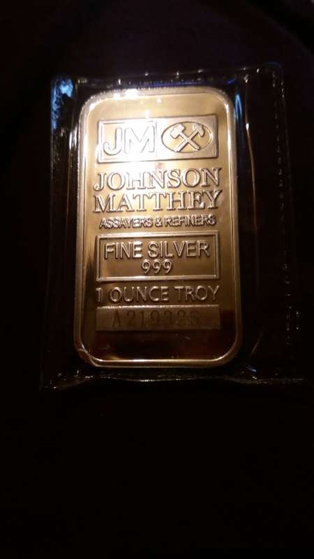 1oz silver bar with serial number