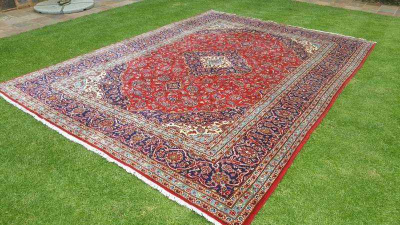 Beautiful Xtra Large New Authentic Kashan Region Persian Carpet 4.0m x 2.95m Hand Knotted