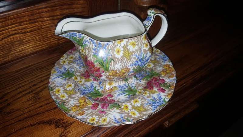 Royal Winton Grimwades Chintz 1928 - " Marguerite " Milk Jug ! Rare 1st Chintz pattern issued