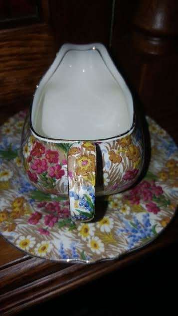Royal Winton Grimwades Chintz 1928 - " Marguerite " Milk Jug ! Rare 1st Chintz pattern issued
