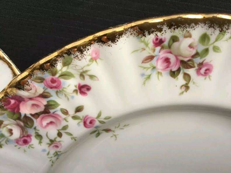 1970 Royal Albert Cottage Garden set of 6 large Dinner Plates. Un-used Excellent Condition