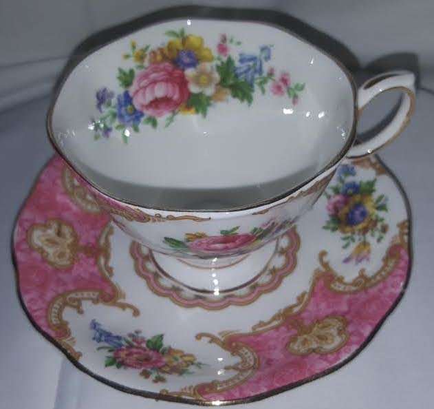 Rare Royal Albert Lady Carlisle Large Cup & Saucer Duo 1st Quality ! No Damage, 5 available!
