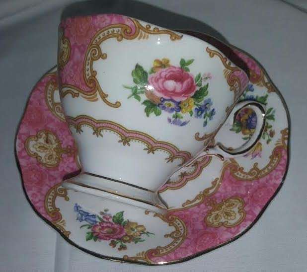 Rare Royal Albert Lady Carlisle Large Cup & Saucer Duo 1st Quality ! No Damage, 5 available!
