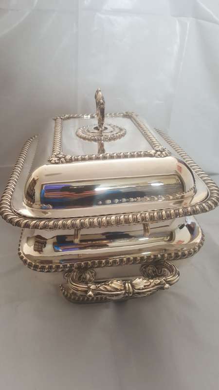 Stunning Huge Ornate 1940's Double level Silver plated Serving Tureen - the biggest I have seen !