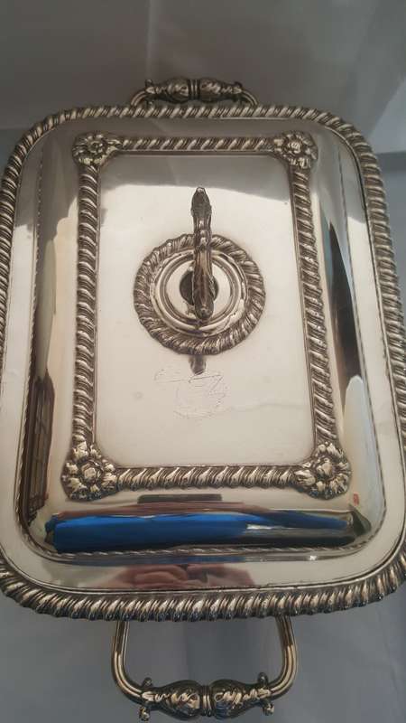 Stunning Huge Ornate 1940's Double level Silver plated Serving Tureen - the biggest I have seen !