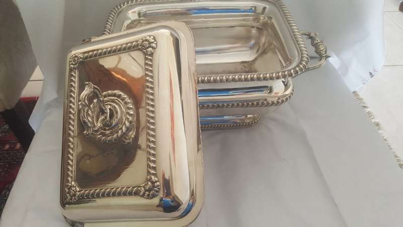 Stunning Huge Ornate 1940's Double level Silver plated Serving Tureen - the biggest I have seen !