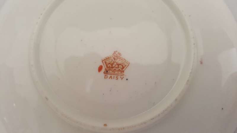 Earliest Royal Albert Daisy Scalloped Edge Imari Tea Trio C.1896 - 1904 ! :  Stunning !