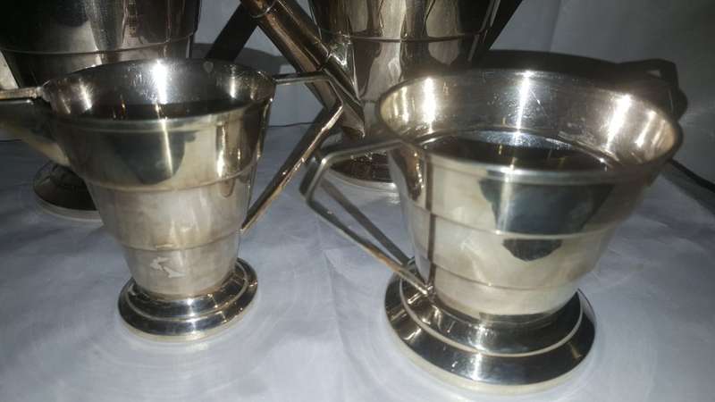 Stunning Sheffield Four Piece Art Deco Silver Plated Tea Set