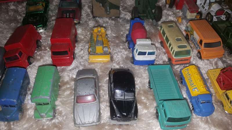 Massive lot of 55 Die Cast Models ALL MADE IN ENGLAND 1950's - 80's Corgi/Lesney/Husky/Matchbox