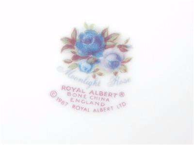 ~ Special ~ Rare Royal Albert Moonlight Rose Dinners Plate 23cm ~ Pristine 1st Quality 10 available