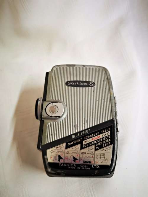 Yashica 8mm movie camera and extras