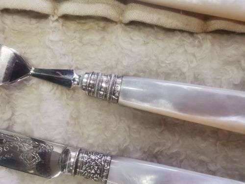 Mother of pearl cutlery