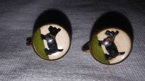 Pair of scottish terrier earrings