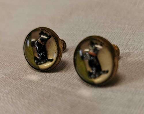 Pair of scottish terrier earrings