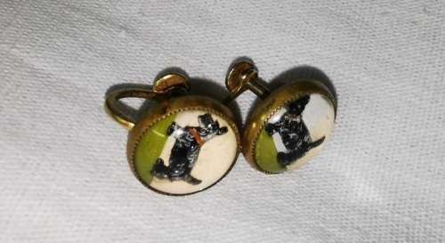 Pair of scottish terrier earrings