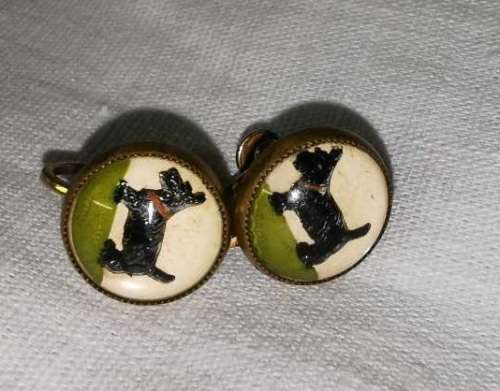 Pair of scottish terrier earrings