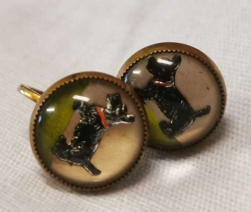 Pair of scottish terrier earrings