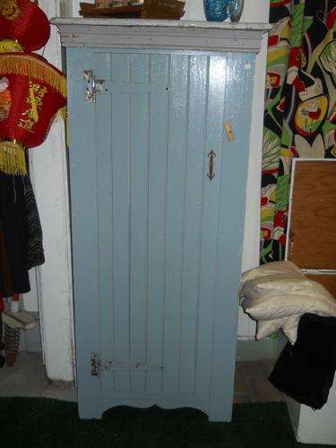 PAINTED CUPBOARD WITH SHELVES BY KIM'S CREATIONS