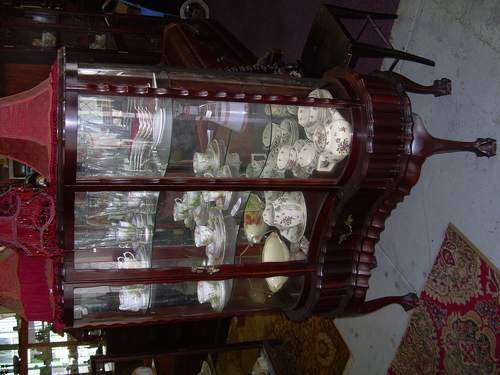 Imbuia showcase  in excellent condition!!REDUCED!!!