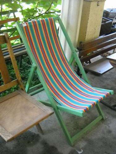 Bright colourful fold-up chair
