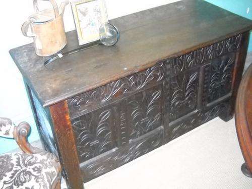 KIMS CREATIONS. STUNNING!! GOTHIC KIST MADE UP OF PARTS FROM 18th CENTURY.