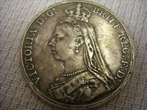 CRAZY PRICE!!! R1 NO RESERVE.  ONE 1890 VICTORIA D.G. BRITT REG. F.D. COIN (SILVER)