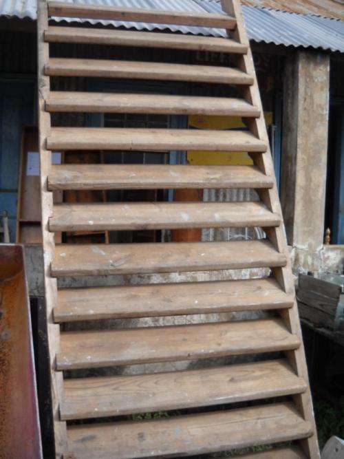 VERY OLD WOODEN STEPS