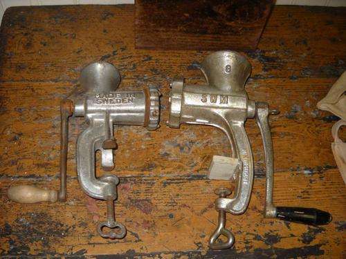 2 beautiful old grinders