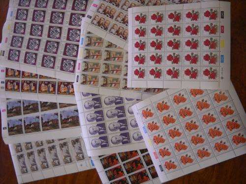 CRAZY PRICE!!! R1 NO RESERVE!!!  TEN SHEETS OF RSA STAMPS