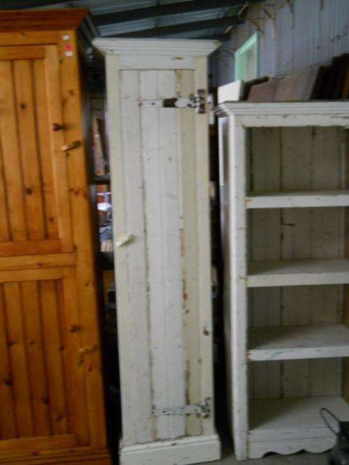 KIMS CREATION.  LONG NARROW PAINTED CUPBOARD - NICE FOR GROCERIES