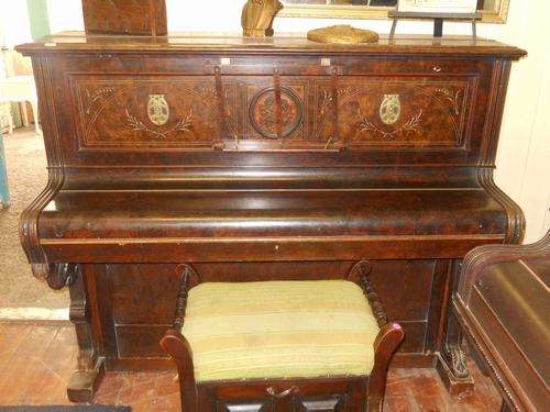 BEAUTIFUL PIANO AND STOOL