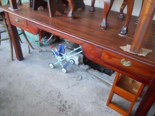 old blackwood desk stained dark!!