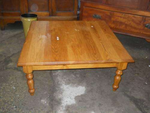 square oak coffee table