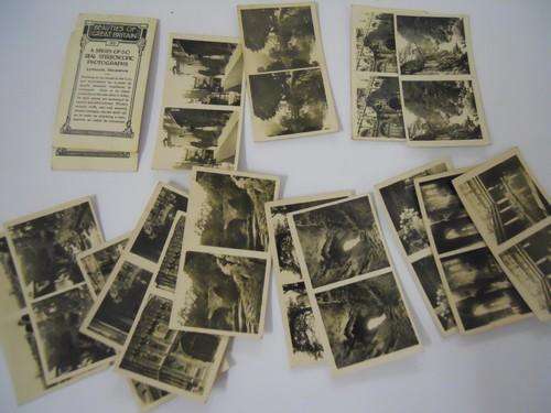 17 cigarette cards Beauties of britain