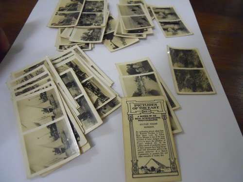 38 x cigarette cards Pictures of the east