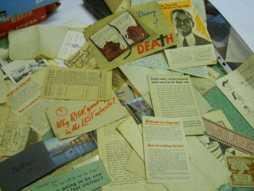 huge lot of ephemera from the war ,lots of rare propoganda sheets and other!!!