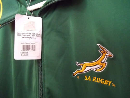 Brand New Authentic South African Springbok Rugby Tracksuit Jacket