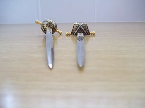 2 x Vintage Rare Letter Opener Swords