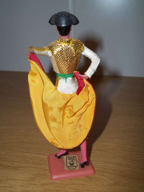 Spanish Matador Figurine with Bull
