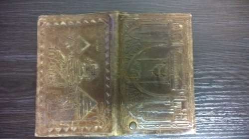 Leather wallet and cheque book purchased in Egypt during WWII