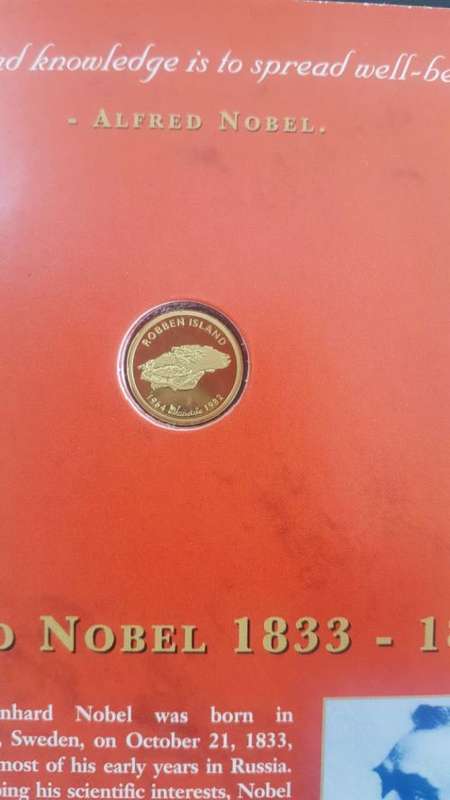 Nelson Mandela 1/10 24ct Gold Commemorative Medallion - 2 available
