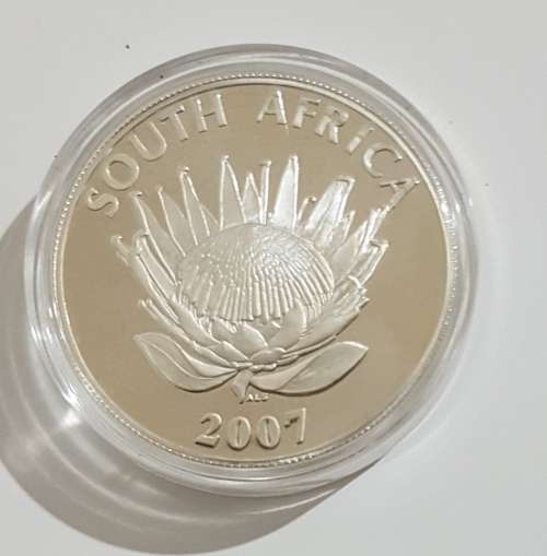 Protea Series - 2007 Silver R1 PROOF - Nelson Mandela - Mintage - 5208 High Value!!!