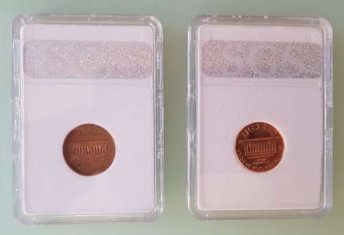 2 x  graded USA  1 cent  coins
