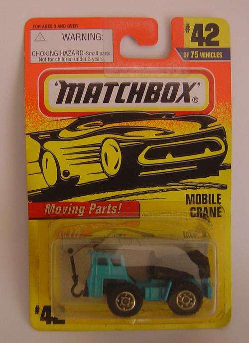 Matchbox Superfast 1990's Blister Pack - # 42 Mobile Crane - Mint on Card!!!!
