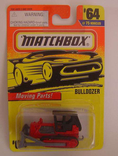 Matchbox Superfast 1990's Blister Pack - # 64 Bulldozer - Mint on Card!!!!