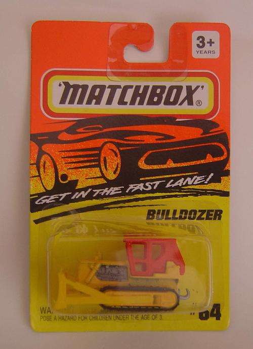 Matchbox Superfast 1990's Blister Pack - # 64 Bulldozer - Mint on Card!!!!